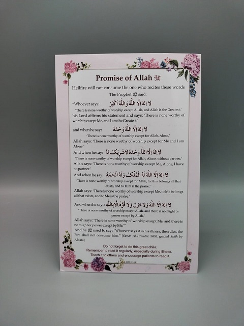 Promise of Allah Ta'ala | Ø§Ù„Ù„Û Ú©Ø§ ÙˆØ¹Ø¯Û (Card U/E) - Image 2